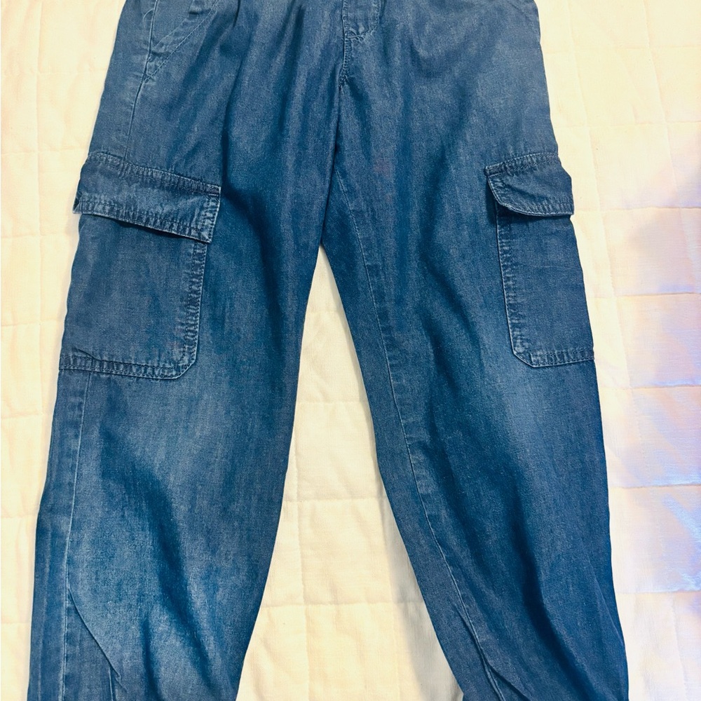 Men's Denim Cargo Pants